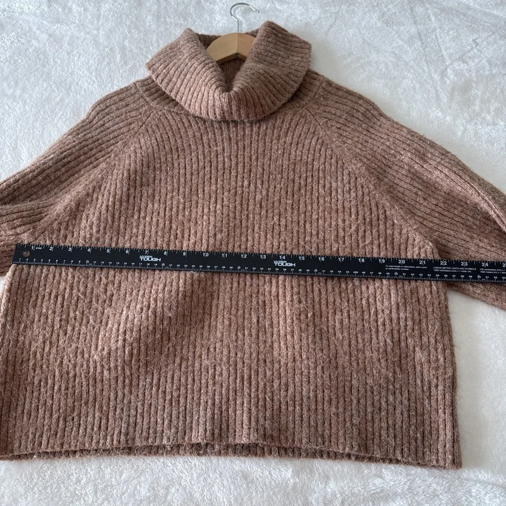Old‎ Navy Turtleneck Sweater Chunky Knit Warm Brown Womens Size Large
